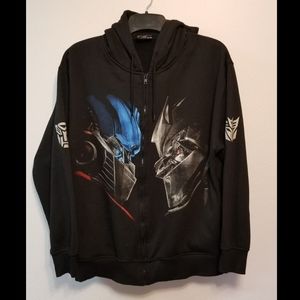 Transformers Black Zip Hoodie 2XL by Changes